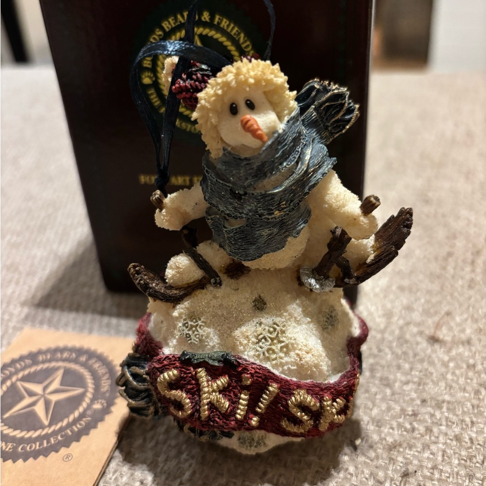 Boyd’s The Folkstone Collection Lars Ski, Ski, Ski Snowman Ornament